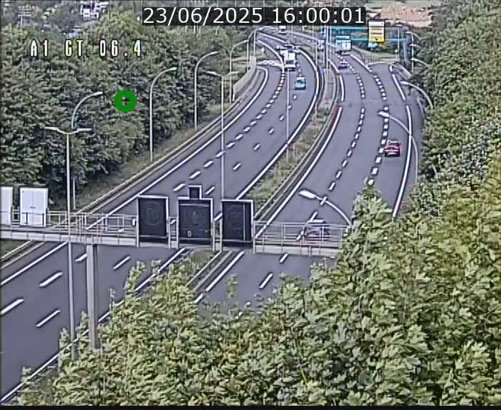 Traffic live webcam Luxembourg Hamm - A1 direction Sandweiler - BK 6.4
