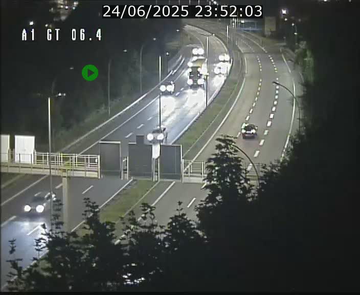 Traffic live webcam Luxembourg Hamm - A1 direction Sandweiler - BK 6.4