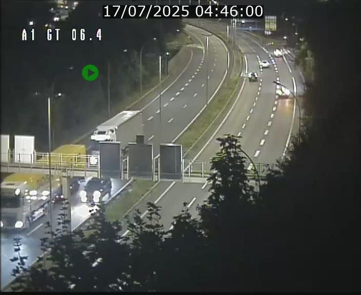 Traffic live webcam Luxembourg Hamm - A1 direction Sandweiler - BK 6.4