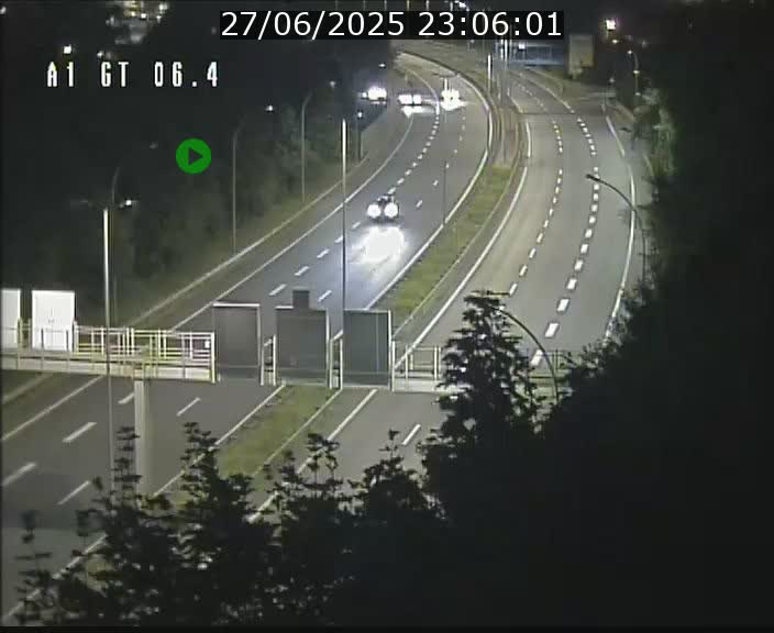 Traffic live webcam Luxembourg Hamm - A1 direction Sandweiler - BK 6.4
