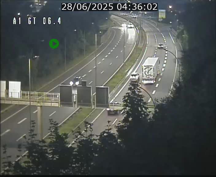 Traffic live webcam Luxembourg Hamm - A1 direction Sandweiler - BK 6.4