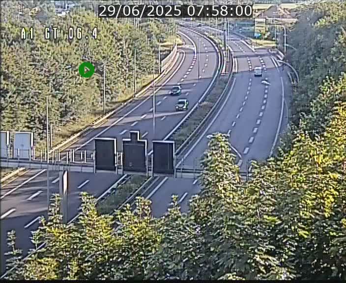 Traffic live webcam Luxembourg Hamm - A1 direction Sandweiler - BK 6.4