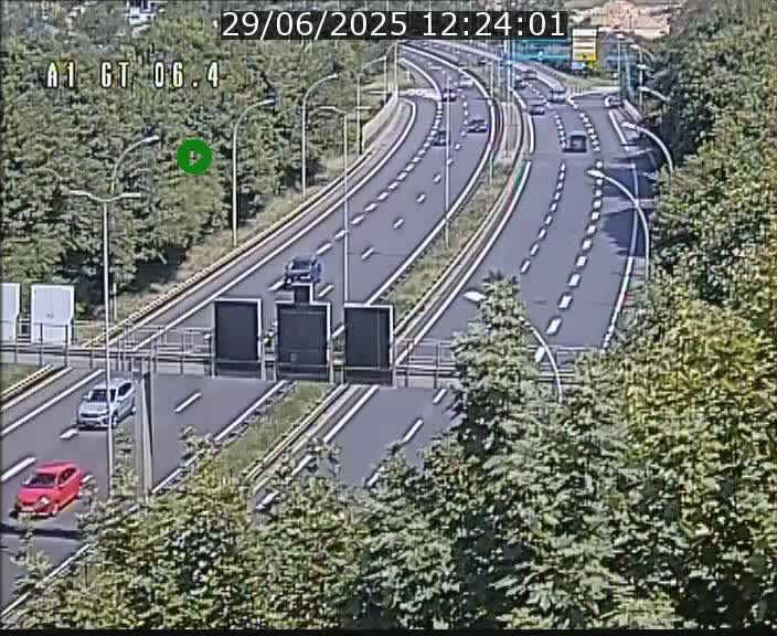Traffic live webcam Luxembourg Hamm - A1 direction Sandweiler - BK 6.4