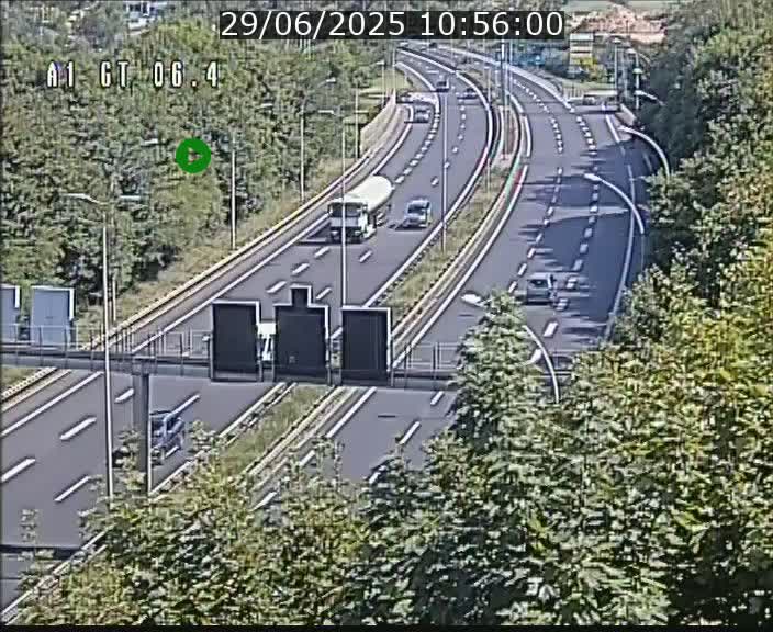 Traffic live webcam Luxembourg Hamm - A1 direction Sandweiler - BK 6.4