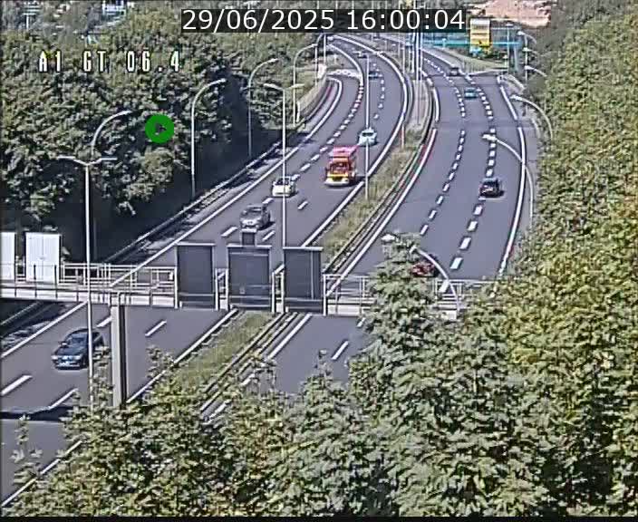 Traffic live webcam Luxembourg Hamm - A1 direction Sandweiler - BK 6.4