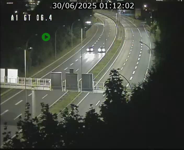 Traffic live webcam Luxembourg Hamm - A1 direction Sandweiler - BK 6.4