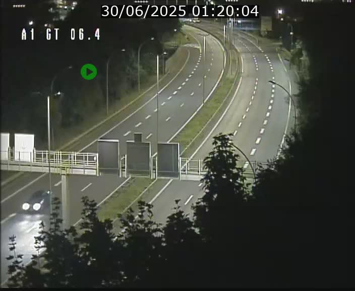 Traffic live webcam Luxembourg Hamm - A1 direction Sandweiler - BK 6.4