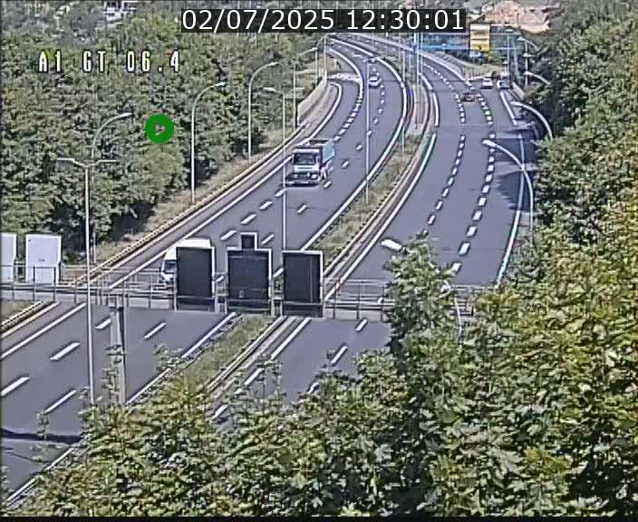 Traffic live webcam Luxembourg Hamm - A1 direction Sandweiler - BK 6.4