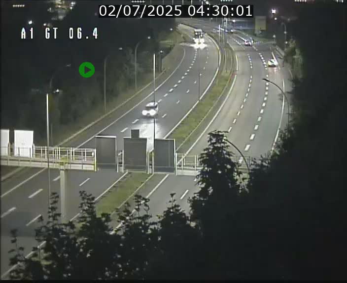 Traffic live webcam Luxembourg Hamm - A1 direction Sandweiler - BK 6.4