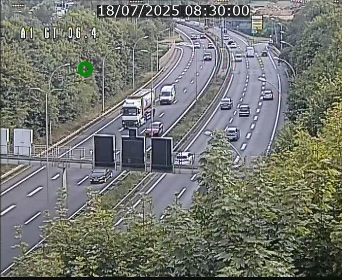 Traffic live webcam Luxembourg Hamm - A1 direction Sandweiler - BK 6.4