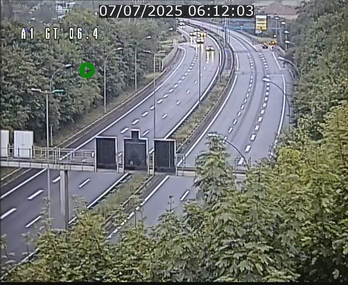 Traffic live webcam Luxembourg Hamm - A1 direction Sandweiler - BK 6.4