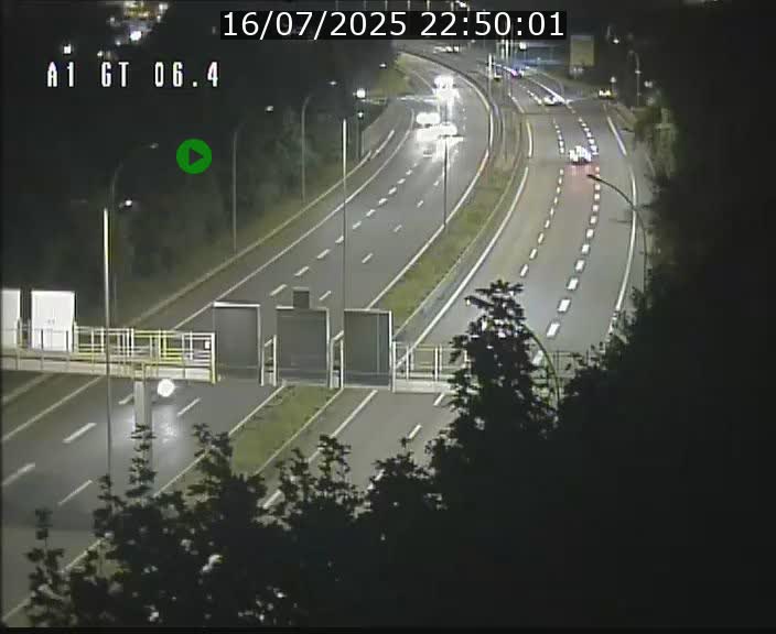 Traffic live webcam Luxembourg Hamm - A1 direction Sandweiler - BK 6.4