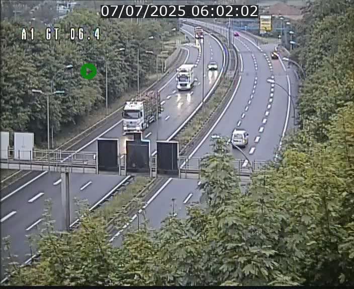 Traffic live webcam Luxembourg Hamm - A1 direction Sandweiler - BK 6.4