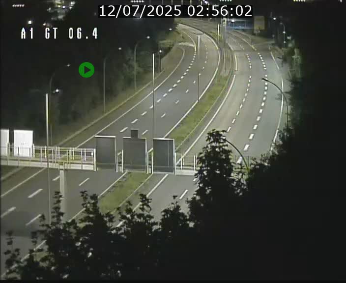 Traffic live webcam Luxembourg Hamm - A1 direction Sandweiler - BK 6.4
