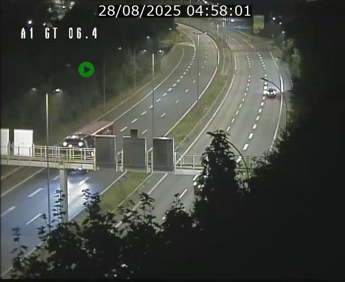Traffic live webcam Luxembourg Hamm - A1 direction Sandweiler - BK 6.4