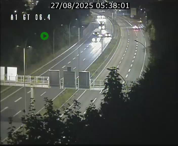 Traffic live webcam Luxembourg Hamm - A1 direction Sandweiler - BK 6.4