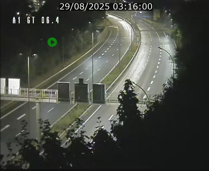 Traffic live webcam Luxembourg Hamm - A1 direction Sandweiler - BK 6.4