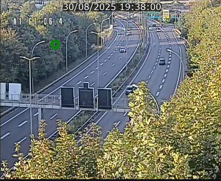 Traffic live webcam Luxembourg Hamm - A1 direction Sandweiler - BK 6.4