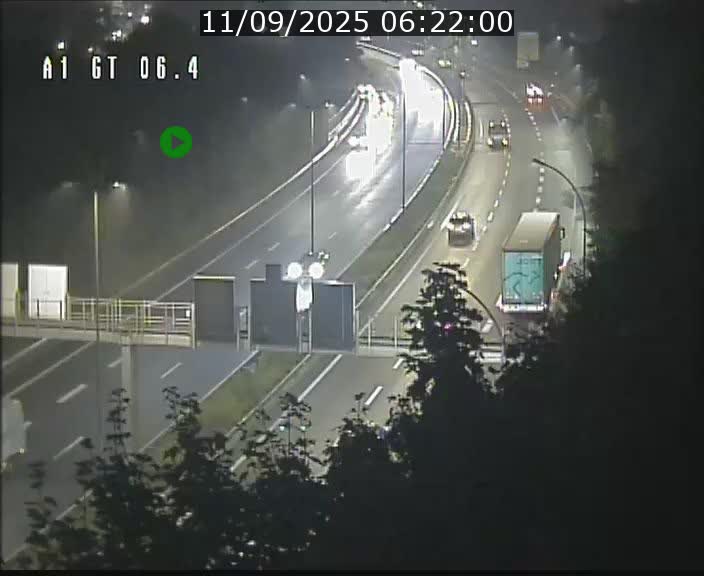 Traffic live webcam Luxembourg Hamm - A1 direction Sandweiler - BK 6.4