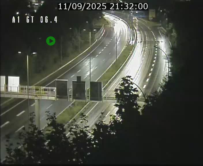 Traffic live webcam Luxembourg Hamm - A1 direction Sandweiler - BK 6.4