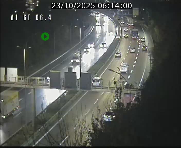 Traffic live webcam Luxembourg Hamm - A1 direction Sandweiler - BK 6.4