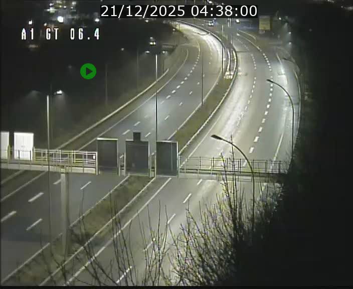 Traffic live webcam Luxembourg Hamm - A1 direction Sandweiler - BK 6.4