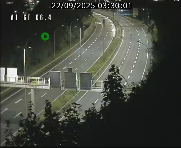 Traffic live webcam Luxembourg Hamm - A1 direction Sandweiler - BK 6.4