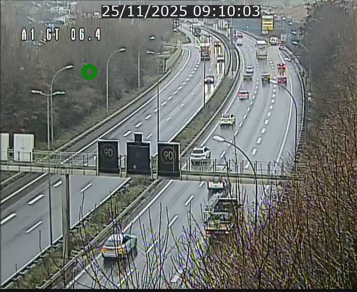 <h2>Traffic live webcam Luxembourg Hamm - A1 direction Sandweiler - BK 6.4</h2>