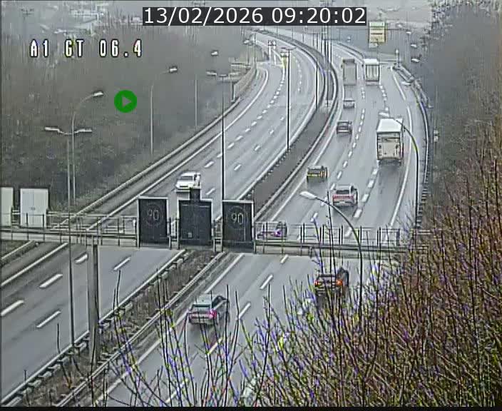 <h2>Traffic live webcam Luxembourg Hamm - A1 direction Sandweiler - BK 6.4</h2>