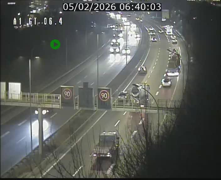 <h2>Traffic live webcam Luxembourg Hamm - A1 direction Sandweiler - BK 6.4</h2>