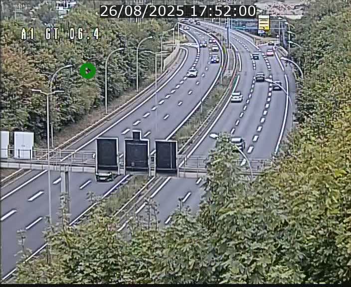 <h2>Traffic live webcam Luxembourg Hamm - A1 direction Sandweiler - BK 6.4</h2>