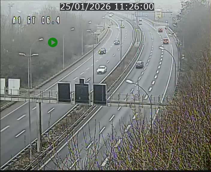 <h2>Traffic live webcam Luxembourg Hamm - A1 direction Sandweiler - BK 6.4</h2>
