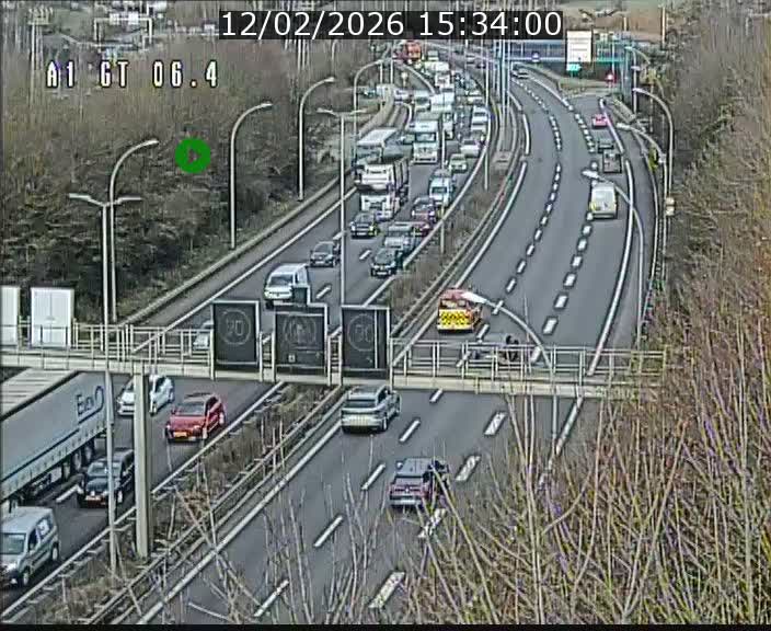 <h2>Traffic live webcam Luxembourg Hamm - A1 direction Sandweiler - BK 6.4</h2>
