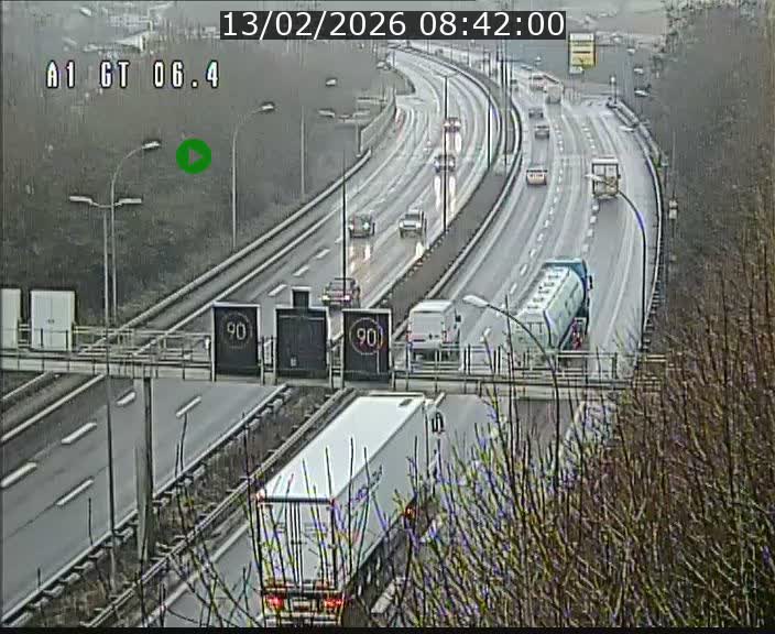 <h2>Traffic live webcam Luxembourg Hamm - A1 direction Sandweiler - BK 6.4</h2>