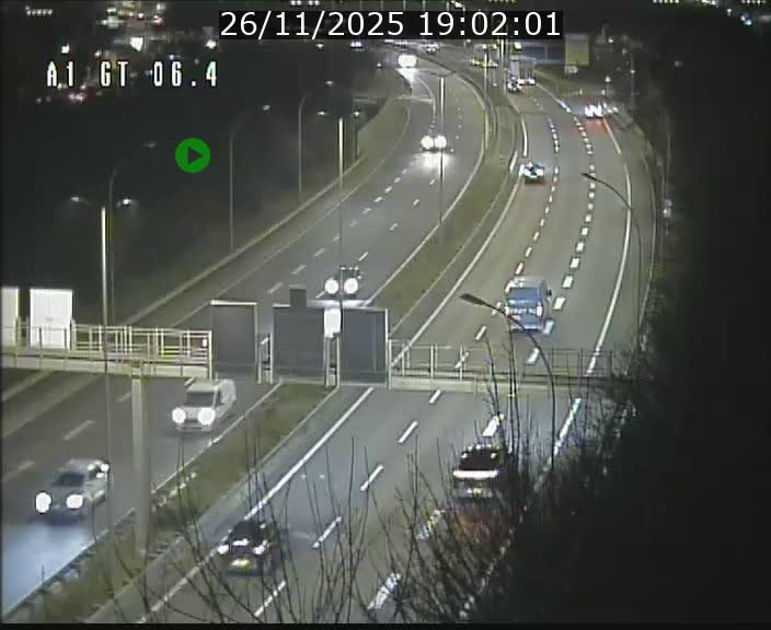 <h2>Traffic live webcam Luxembourg Hamm - A1 direction Sandweiler - BK 6.4</h2>