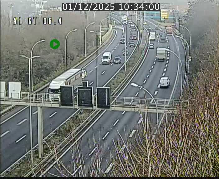 <h2>Traffic live webcam Luxembourg Hamm - A1 direction Sandweiler - BK 6.4</h2>