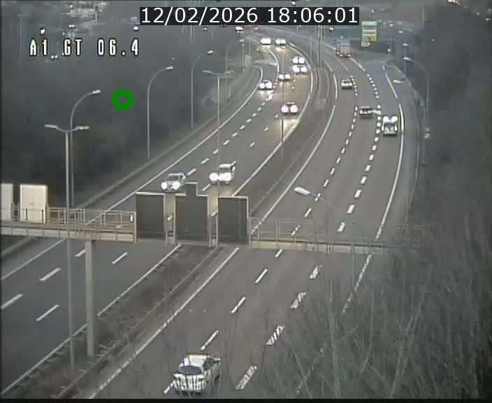 <h2>Traffic live webcam Luxembourg Hamm - A1 direction Sandweiler - BK 6.4</h2>