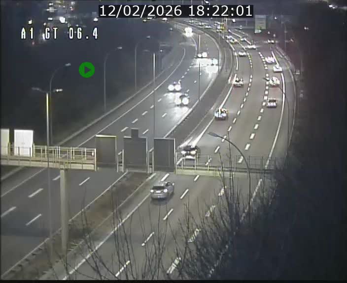 <h2>Traffic live webcam Luxembourg Hamm - A1 direction Sandweiler - BK 6.4</h2>