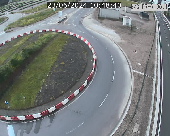 Webcam au rond-point d'Esch-Belval à la sortie de la rocade venant de France