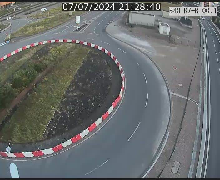Webcam au rond-point d'Esch-Belval à la sortie de la rocade venant de France