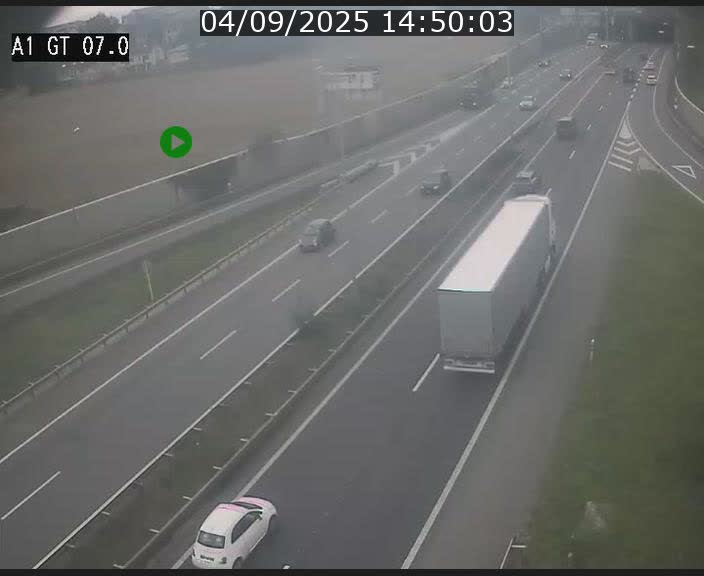 <h2>Traffic live webcam Luxembourg Cents - A1 direction Kirchberg - BK 7</h2>