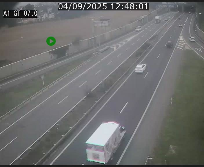 <h2>Traffic live webcam Luxembourg Cents - A1 direction Kirchberg - BK 7</h2>