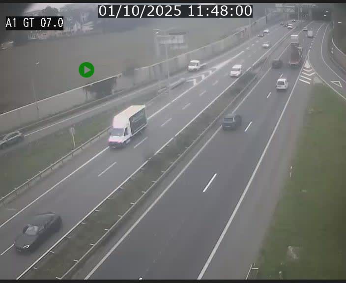 <h2>Traffic live webcam Luxembourg Cents - A1 direction Kirchberg - BK 7</h2>