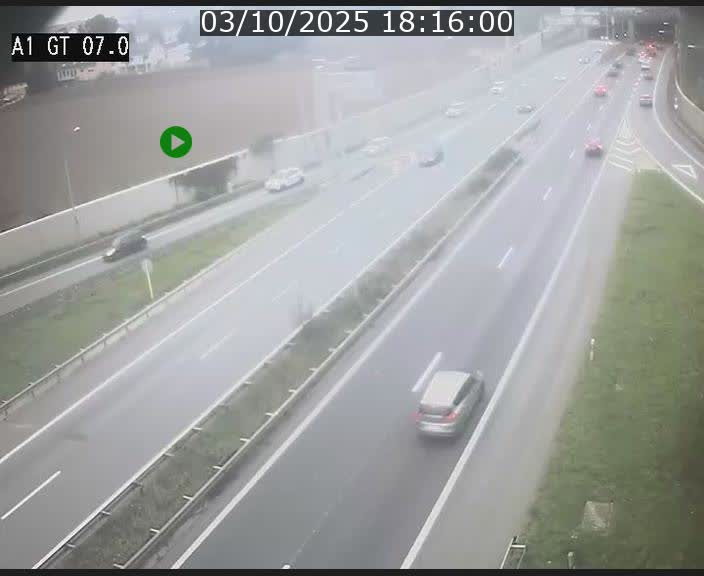 <h2>Traffic live webcam Luxembourg Cents - A1 direction Kirchberg - BK 7</h2>