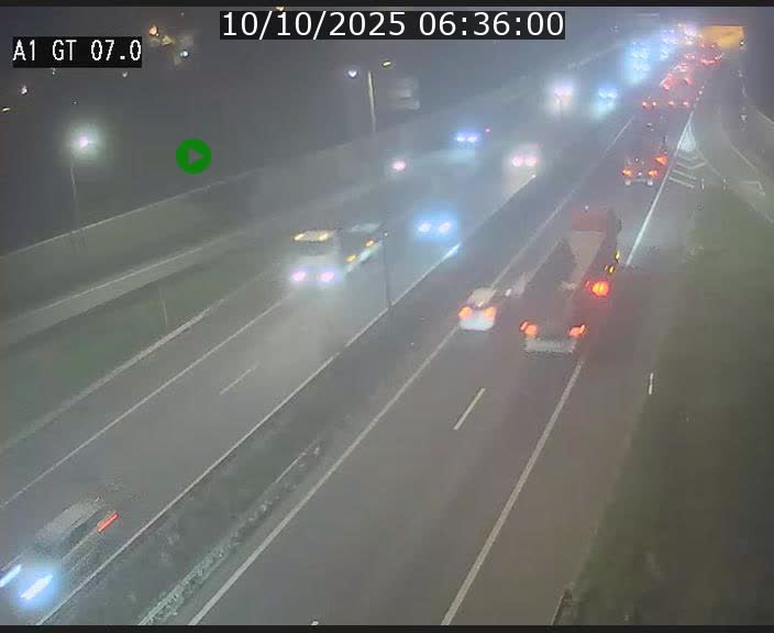 <h2>Traffic live webcam Luxembourg Cents - A1 direction Kirchberg - BK 7</h2>