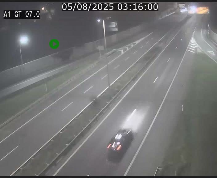 Traffic live webcam Luxembourg Cents - A1 direction Kirchberg - BK 7