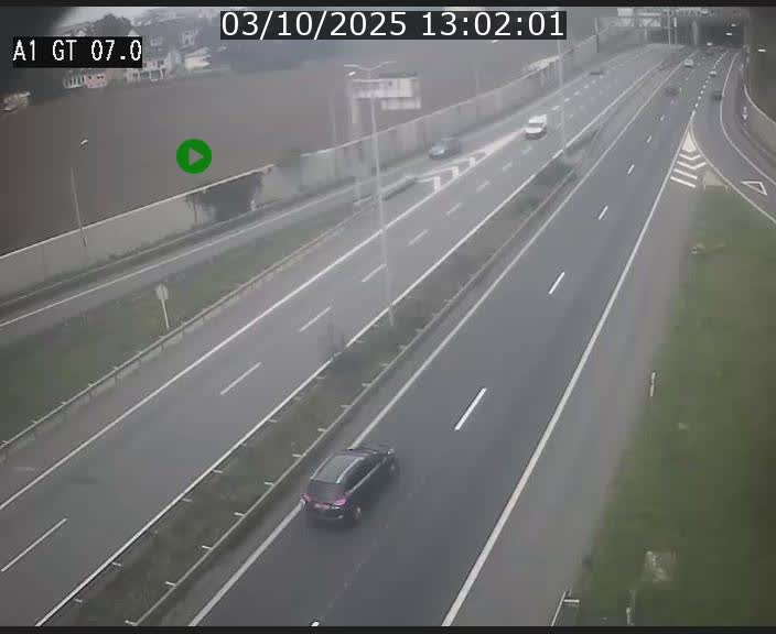 <h2>Traffic live webcam Luxembourg Cents - A1 direction Kirchberg - BK 7</h2>