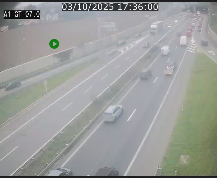 <h2>Traffic live webcam Luxembourg Cents - A1 direction Kirchberg - BK 7</h2>