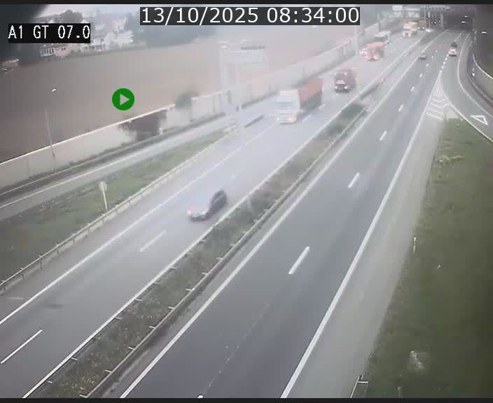 <h2>Traffic live webcam Luxembourg Cents - A1 direction Kirchberg - BK 7</h2>