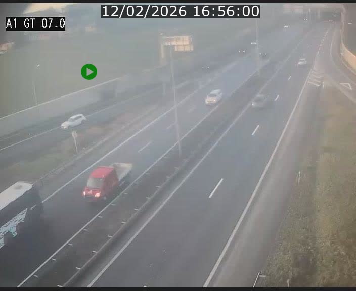 Traffic live webcam Luxembourg Cents - A1 direction Kirchberg - BK 7